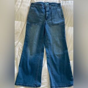draper james cropped jeans with slightly wide leg